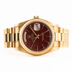 Rolex Day-Date 36 Ref. 18038 Oxblood 'Stella Dial'