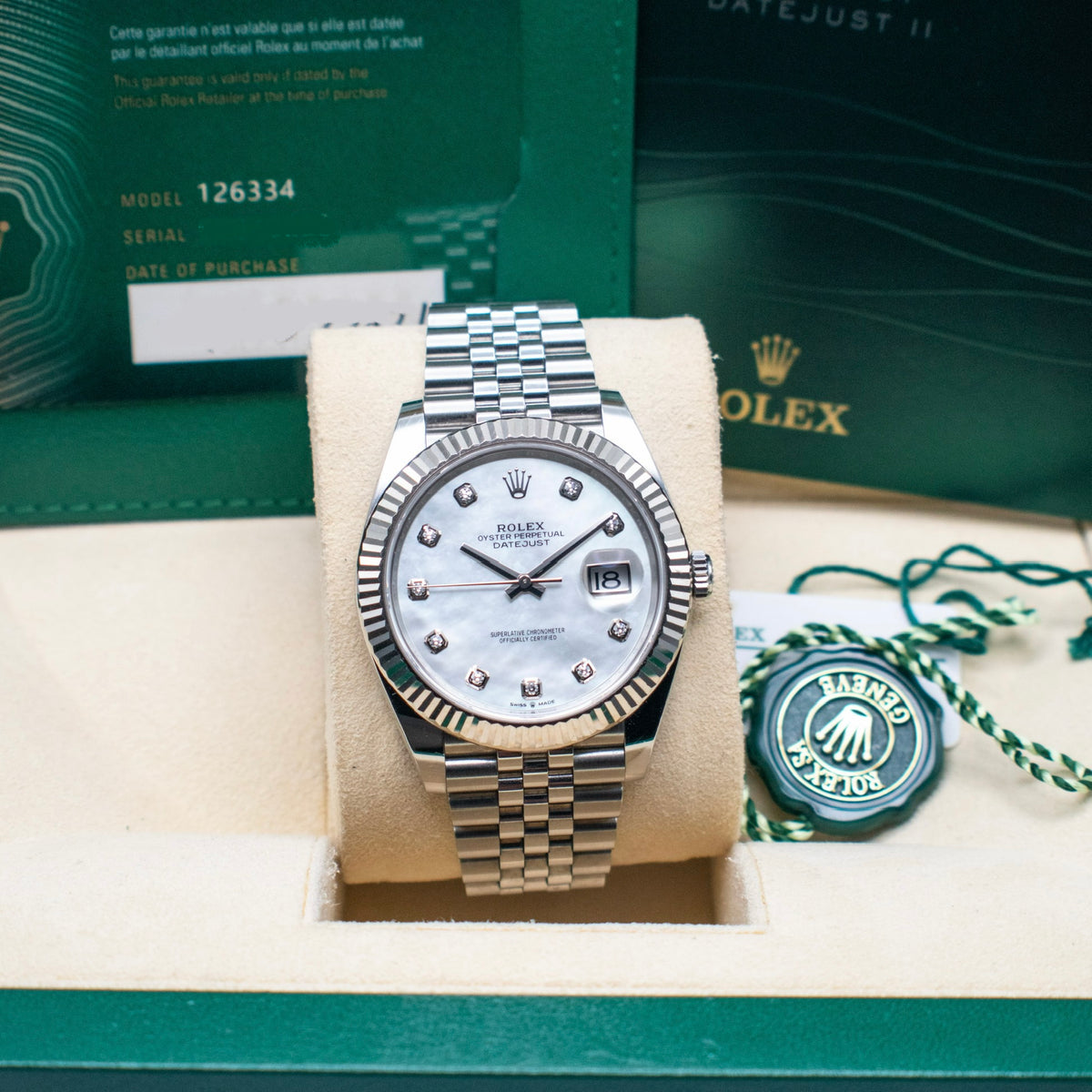 Rolex Datejust 41 Ref. 126334 Jubilee MOP