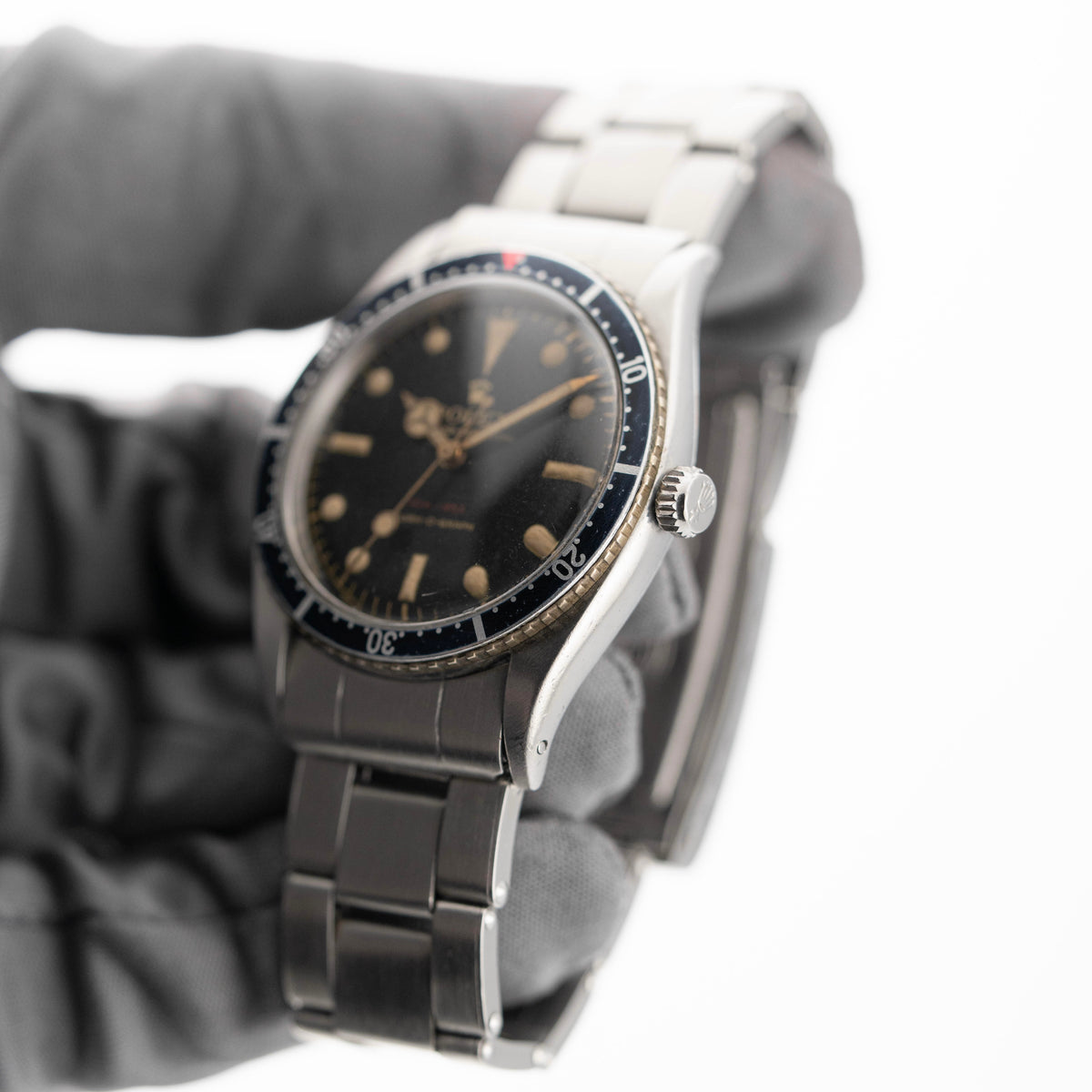 Rolex Datejust Turn-O-Graph Gilt Dial Red Depth Ref. 6202 Red Triangle Bezel